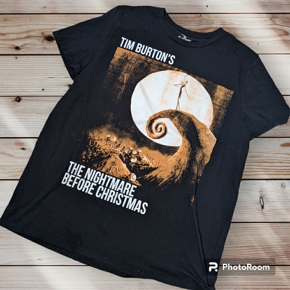 Disney Nightmare Before Christmas Black Graphic Tee